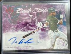 Tim Anderson [Purple] #BS-TA Baseball Cards 2022 Panini Diamond Kings Brush Strokes Autograph Prices