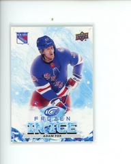 Adam Fox Hockey Cards 2021 Upper Deck Ice Frozen In Prices