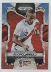 Andre Carrillo [Red & Blue Wave] Soccer Cards 2018 Panini Prizm World Cup Prices