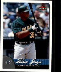 Frank Thomas Baseball Cards 2007 Fleer Prices