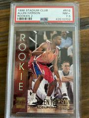 Allen Iverson #R16 Basketball Cards 1996 Stadium Club Rookies 2 Prices