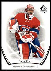 Carey Price #4 Hockey Cards 2021 SP Authentic Prices