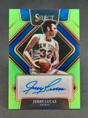 Jerry Lucas [Green Prizm] #SG-JLC Basketball Cards 2021 Panini Select Signatures Prices