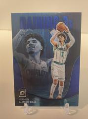 LaMelo Ball [Blue] Basketball Cards 2022 Panini Donruss Optic Raining 3s Prices