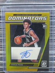 Joshua Primo [Gold] #RD-JPM Basketball Cards 2021 Panini Donruss Optic Rookie Dominators Signatures Prices