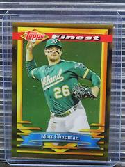 Matt Chapman [Gold Refractor] #104 Baseball Cards 2021 Topps Finest Flashbacks Prices