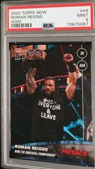 Roman Reigns #49 Wrestling Cards 2020 Topps Now WWE Prices