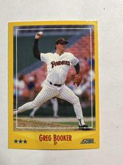 Greg Booker #447 Baseball Cards 1988 Score Prices