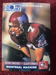 Kevin Sweeney Football Cards 1991 Pro Set Wlaf Inserts Prices