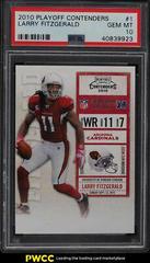 Larry Fitzgerald #1 Football Cards 2010 Playoff Contenders Prices