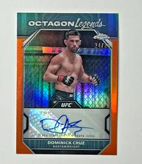 Dominick Cruz [Orange Refractor] #OLA-DCR Ufc Cards 2024 Topps Chrome UFC Octagon Legends Autograph Prices