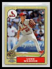 Luke Weaver [Orange Refractor] Baseball Cards 2017 Topps Chrome 1987 Prices