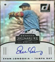 Evan Longoria Baseball Cards 2016 Panini Donruss Signature Series Prices