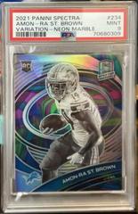 Amon Ra St. Brown [Marble] #234 Football Cards 2021 Panini Spectra Prices