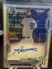 Austin Wells #BMA-AW Baseball Cards 2021 Bowman Chrome Mega Box Mojo Autographs Prices