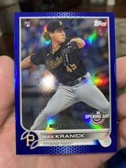 Max Kranick [Blue Foil] Baseball Cards 2022 Topps Opening Day Prices