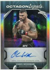 Chris Weidman [Refractor] #OLA-CWE Ufc Cards 2024 Topps Chrome UFC Octagon Legends Autograph Prices