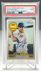 Kris Bryant [With Bat Red Ink] Baseball Cards 2017 Topps Heritage Real One Autographs Prices