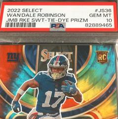 Wan'Dale Robinson [Tie Dye] #JS-36 Football Cards 2022 Panini Select Jumbo Rookie Swatches Prices