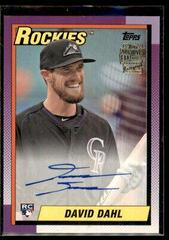 David Dahl #FFA-DD Baseball Cards 2017 Topps Archives Fan Favorites Autographs Prices