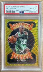 Ray Allen [Gold Wave] Basketball Cards 2021 Panini Donruss Optic Winner Stays Prices