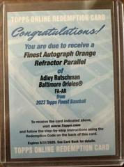 Adley Rutschman [Orange] #FA-AR Baseball Cards 2023 Topps Finest Autographs Prices