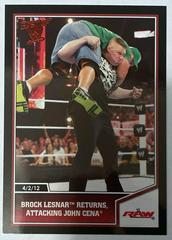 Brock Lesnar Returns, Attacking John Cena Wrestling Cards 2013 Topps Best of WWE Prices