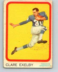 Clare Exelby Football Cards 1963 Topps CFL Prices