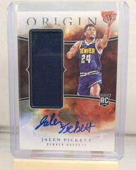 Jalen Pickett #19 Basketball Cards 2023 Panini Origins Rookie Jersey Autograph Prices
