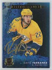 David Farrance #EF-DF Hockey Cards 2021 Upper Deck The Cup Effervescence Autographs Prices