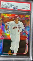 Albert Pujols [Orange Refractor] #93 Baseball Cards 2014 Finest Prices