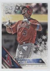 Albert Pujols [Metallic Snowflake] Baseball Cards 2016 Topps Holiday Prices