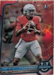 CJ Stroud [Red] #3 Football Cards 2021 Bowman University Prices