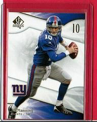 Eli Manning #5 Football Cards 2009 SP Authentic Prices
