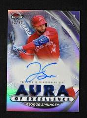 George Springer Baseball Cards 2022 Topps Finest Aura of Excellence Autographs Prices