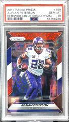 Adrian Peterson [Red White and Blue Disco Prizm] #159 Football Cards 2016 Panini Prizm Prices