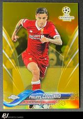 Philippe Coutinho [Gold Refractor] #11 Soccer Cards 2017 Topps Chrome UEFA Champions League Prices