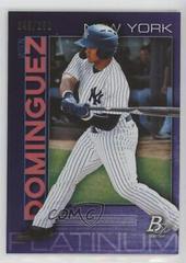 Jasson Dominguez [Purple] Baseball Cards 2020 Bowman Platinum Top Prospects Prices