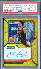 Cade Cunningham [Gold Prizm] #RS-CCA Basketball Cards 2021 Panini Prizm Rookie Signatures Prices