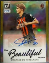 Charles De Ketelaere [Gold] #BA-CDK Soccer Cards 2022 Panini Donruss Beautiful Game Autographs Prices