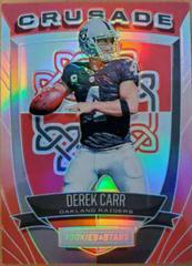 Derek Carr [Red] Football Cards 2017 Panini Rookies & Stars Crusade Prices