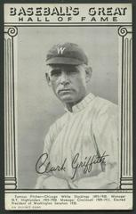 Clark Griffith Baseball Cards 1948 Baseball's Great Hall of Fame Exhibits Prices