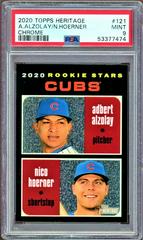 Nico Hoerner, Adbert Alzolay [Chrome Refractor] #121 Baseball Cards 2020 Topps Heritage Prices