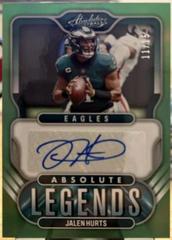 Jalen Hurts [Green] #AL-JH Football Cards 2022 Panini Absolute Legends Signatures Prices