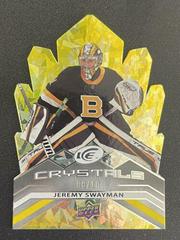 Jeremy Swayman [Yellow] #IC-59 Hockey Cards 2021 Upper Deck Ice Crystals Prices
