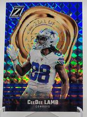 CeeDee Lamb [Blue] #17 Football Cards 2023 Panini Zenith Zeal of Approval Prices