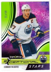 Connor McDavid [Green] Hockey Cards 2021 Upper Deck Synergy Exceptional Stars Prices