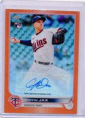 Griffin Jax [Orange] #AC-GJ Baseball Cards 2022 Topps Chrome Update Autographs Prices