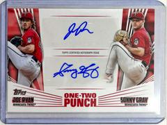 Joe Ryan, Sonny Gray #12P-12 Baseball Cards 2023 Topps One Two Punch Autographs Prices