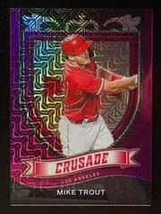 Mike Trout [Purple Mojo] #19 Baseball Cards 2021 Panini Chronicles Crusade Prices